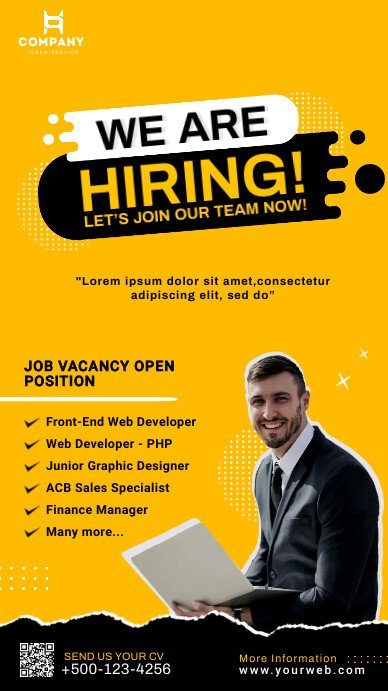 Front-End Web Developer hiring photo